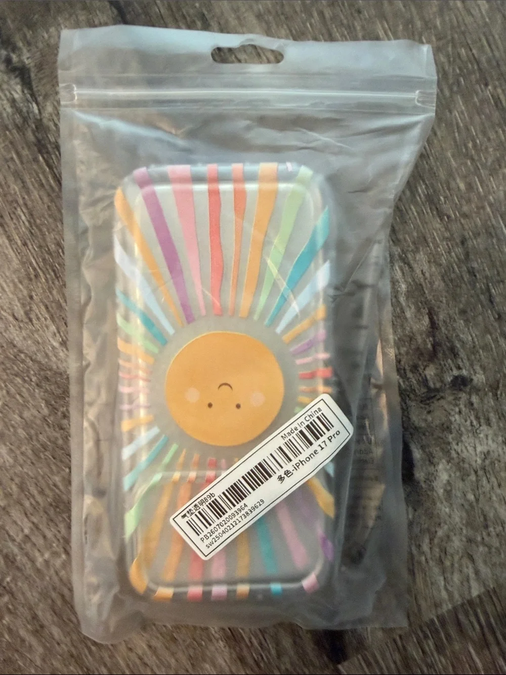 Clear Sun Rainbow iPhone 17 pro Phone Case - Pastel Multicolor